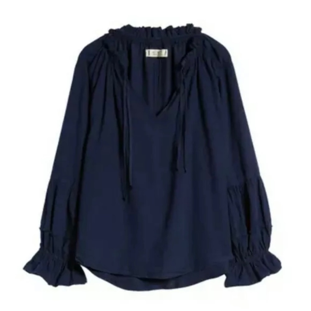 Free People Alpine Denim Top size small